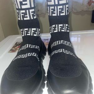 Fendi Runner sneakers size EU 41 which converts to 10 US No box just dusk bag